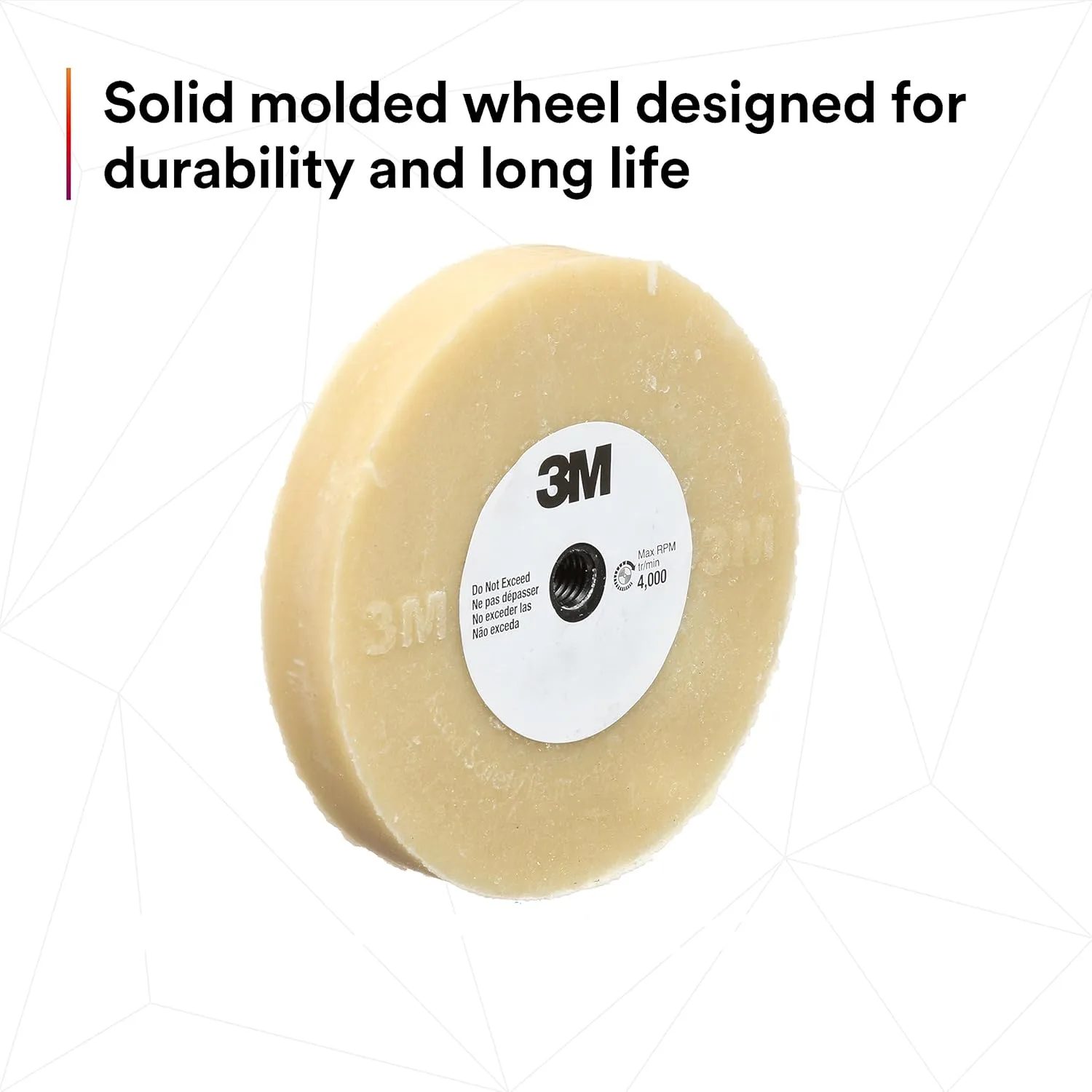 3M Stripe Off Wheel Adhesive Eraser Wheel 4 in x 5/8 in