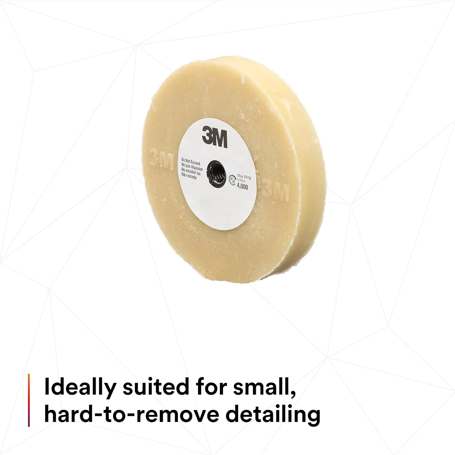 3M Stripe Off Wheel Adhesive Eraser Wheel 4 in x 5/8 in