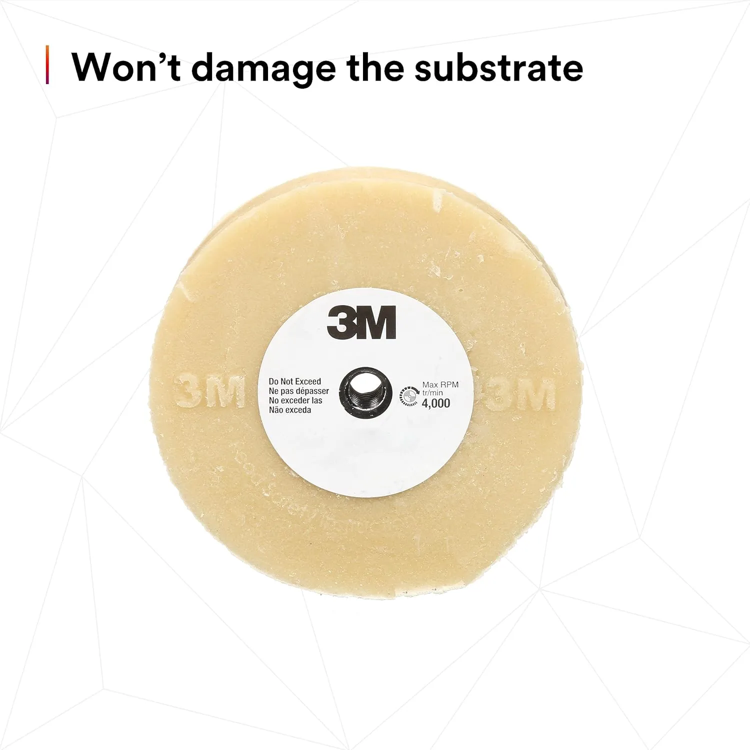 3M Stripe Off Wheel Adhesive Eraser Wheel 4 in x 5/8 in