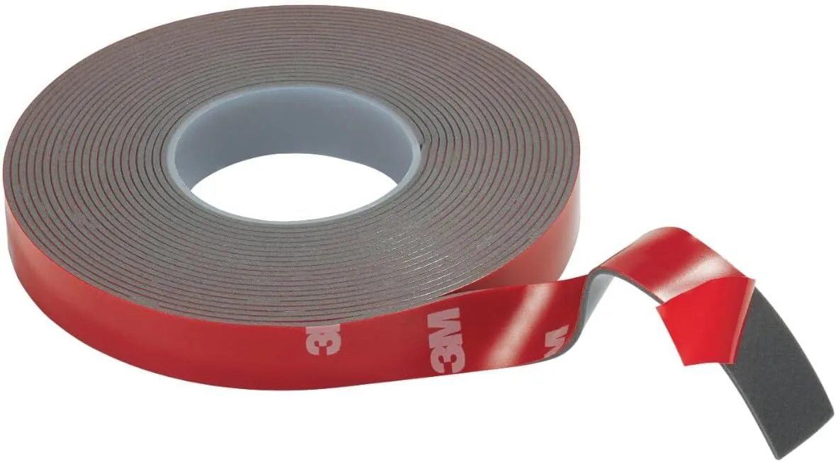 3M Super-Strength Molding Tape, 1/2 in x 15 ft, Double-Sided Adhesive (03614)