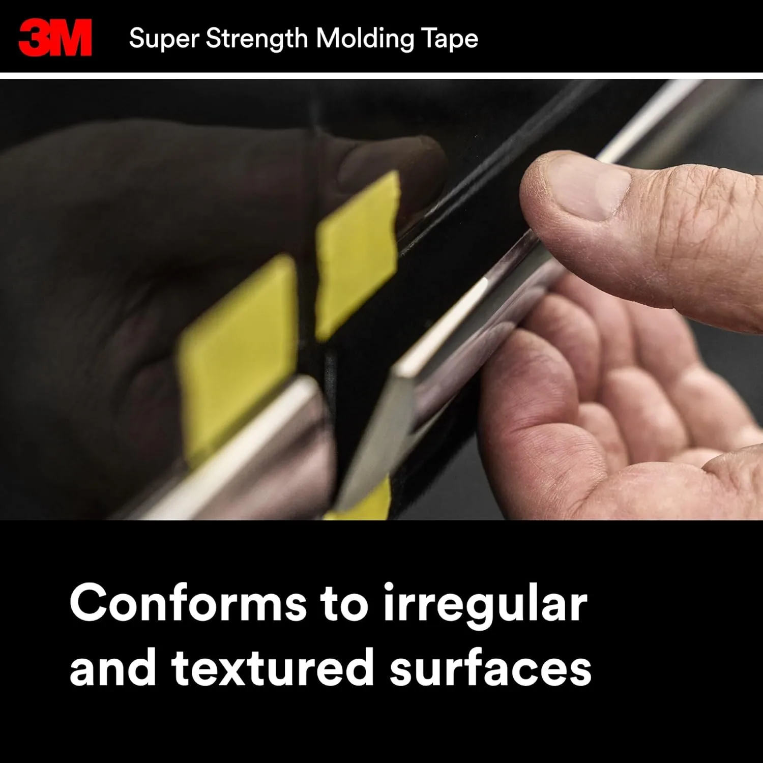 3M Super-Strength Molding Tape, 1/2 in x 15 ft, Double-Sided Adhesive (03614)