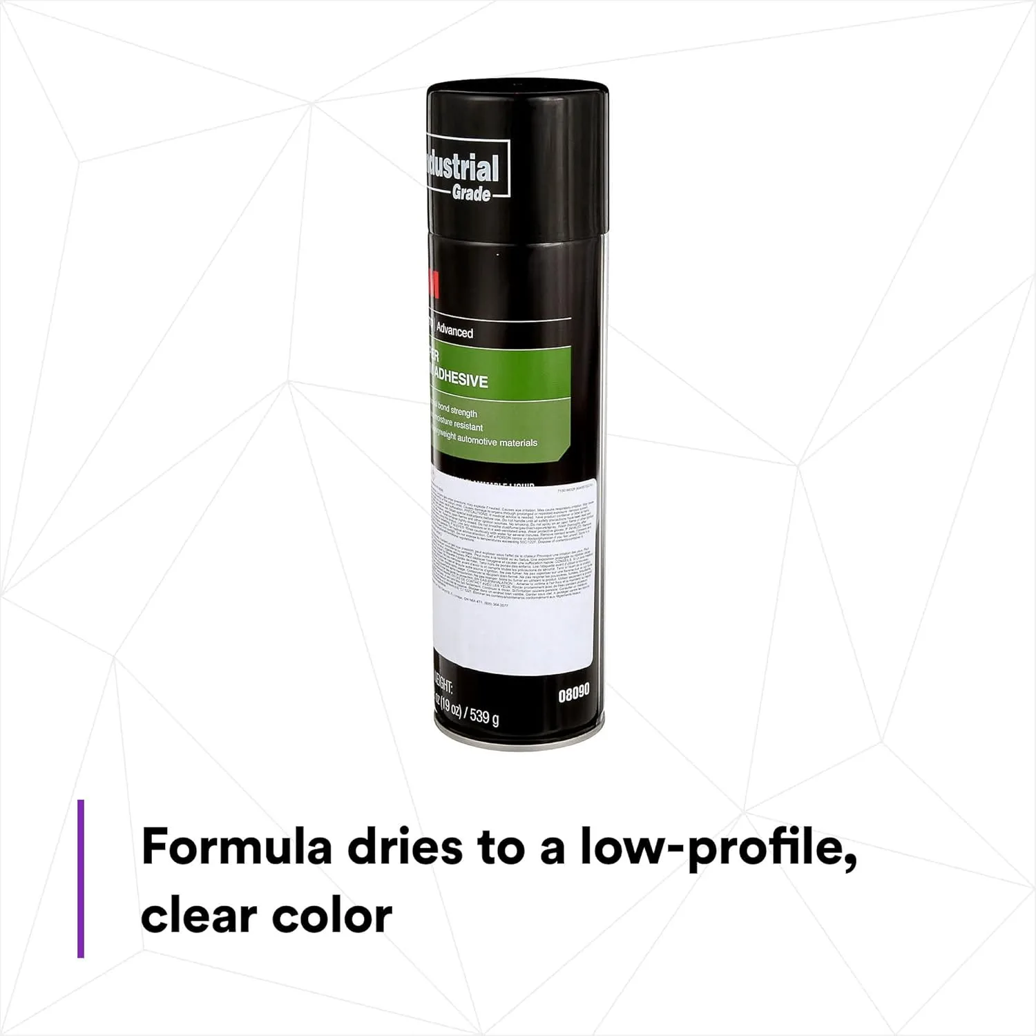 3M Trim Spray Adhesive - High Strength, Clear-Drying