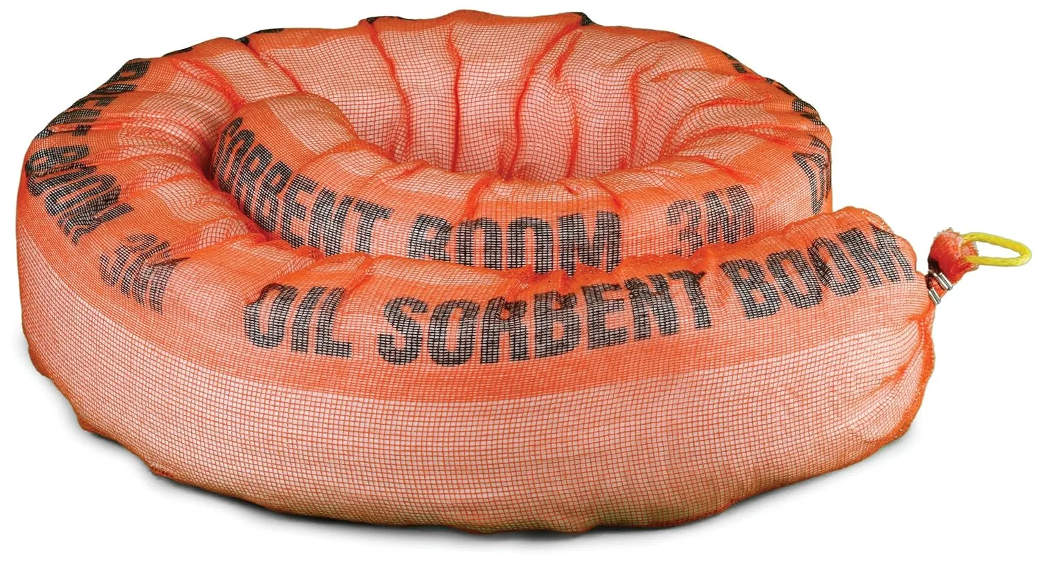 3M Petroleum Sorbent Boom T-270, 10' Length x 8" Width (Case of 4)