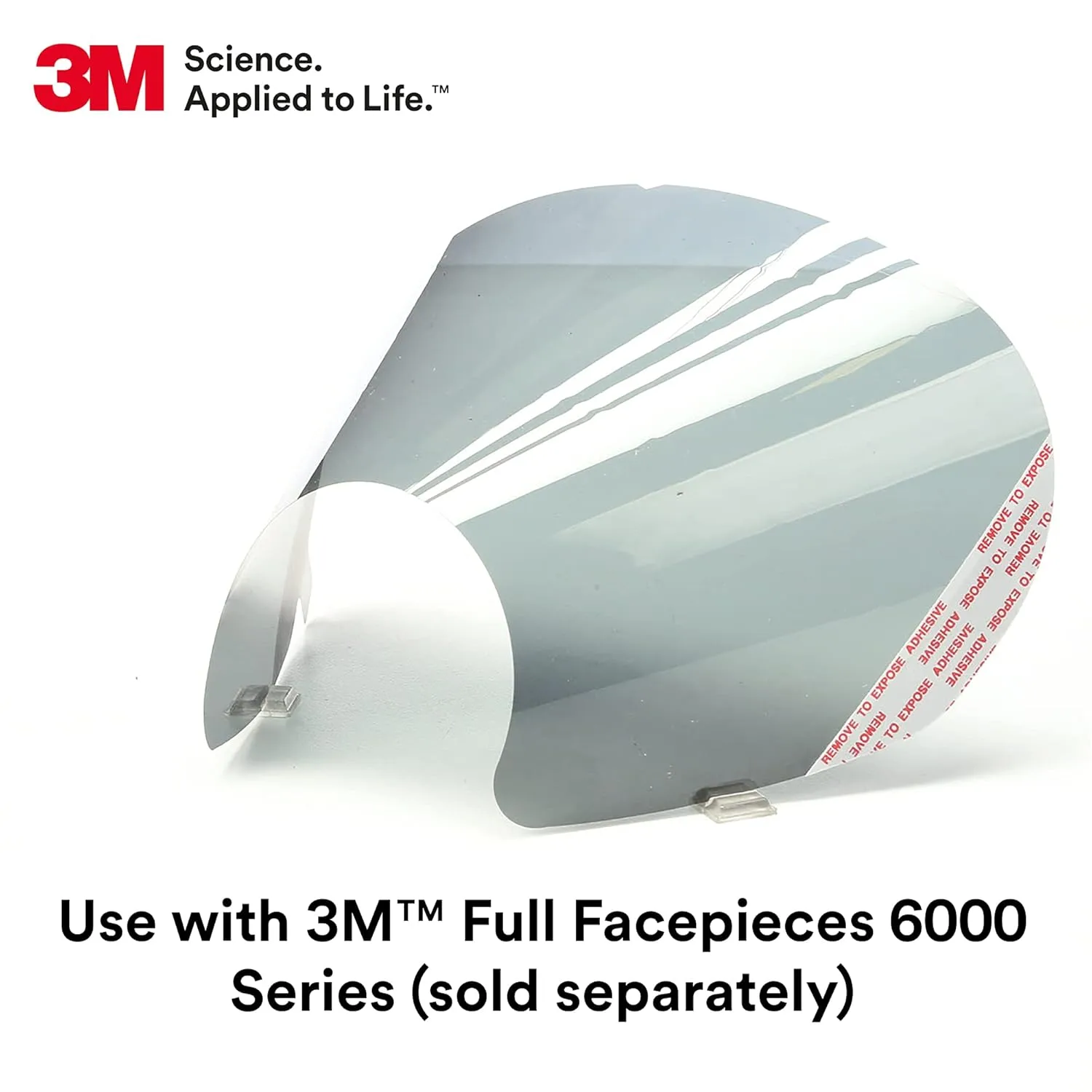 3M Tinted Lens Cover 6886, Bag of 25, Use with 3M Full Facepieces 6000 Series, Helps Protect the Lens