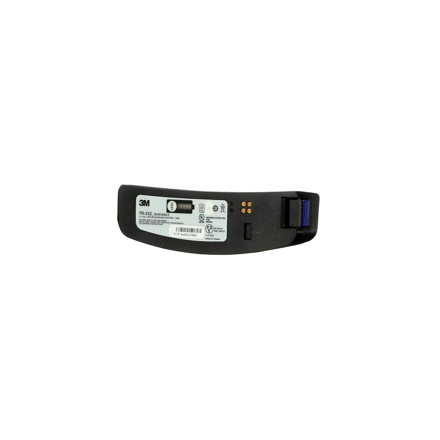 3M Versaflo 17364-case High Capacity Battery TR-332, for Versaflo TR-300 PAPR Black