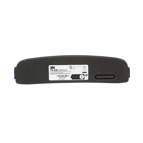 3M PAPR, Versaflo Standard Battery TR-630, For TR-600 Powered Air Purifying Respirator, 4 Hour Charge Time or Less, 1/Case