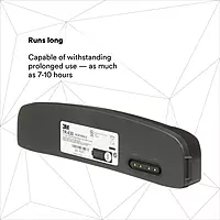 3M PAPR, Versaflo Standard Battery TR-630, For TR-600 Powered Air Purifying Respirator, 4 Hour Charge Time or Less, 1/Case