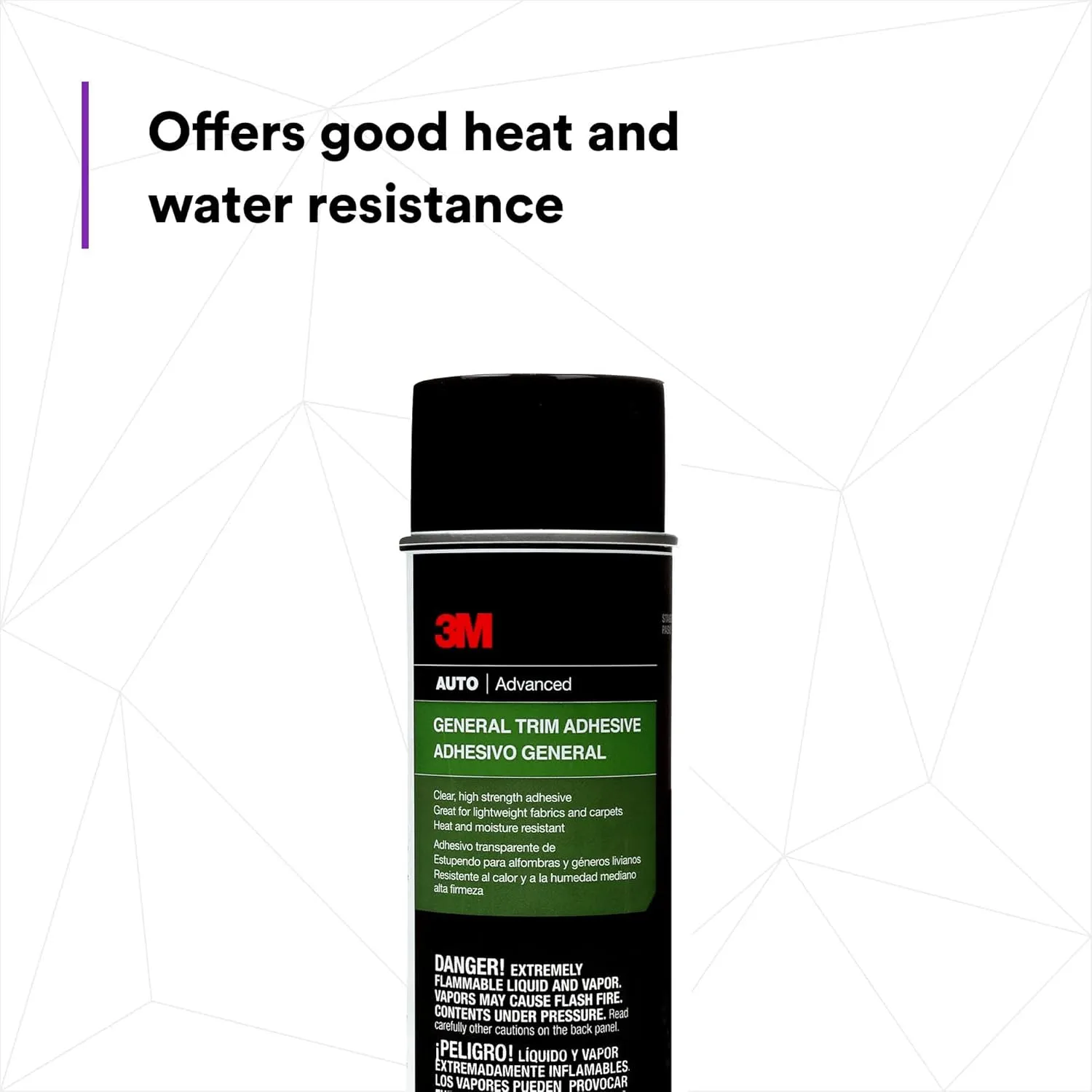 3M Trim Spray Adhesive - High Strength, Clear-Drying