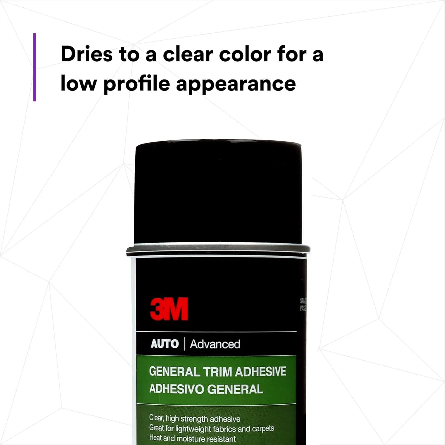 3M Trim Spray Adhesive - High Strength, Clear-Drying