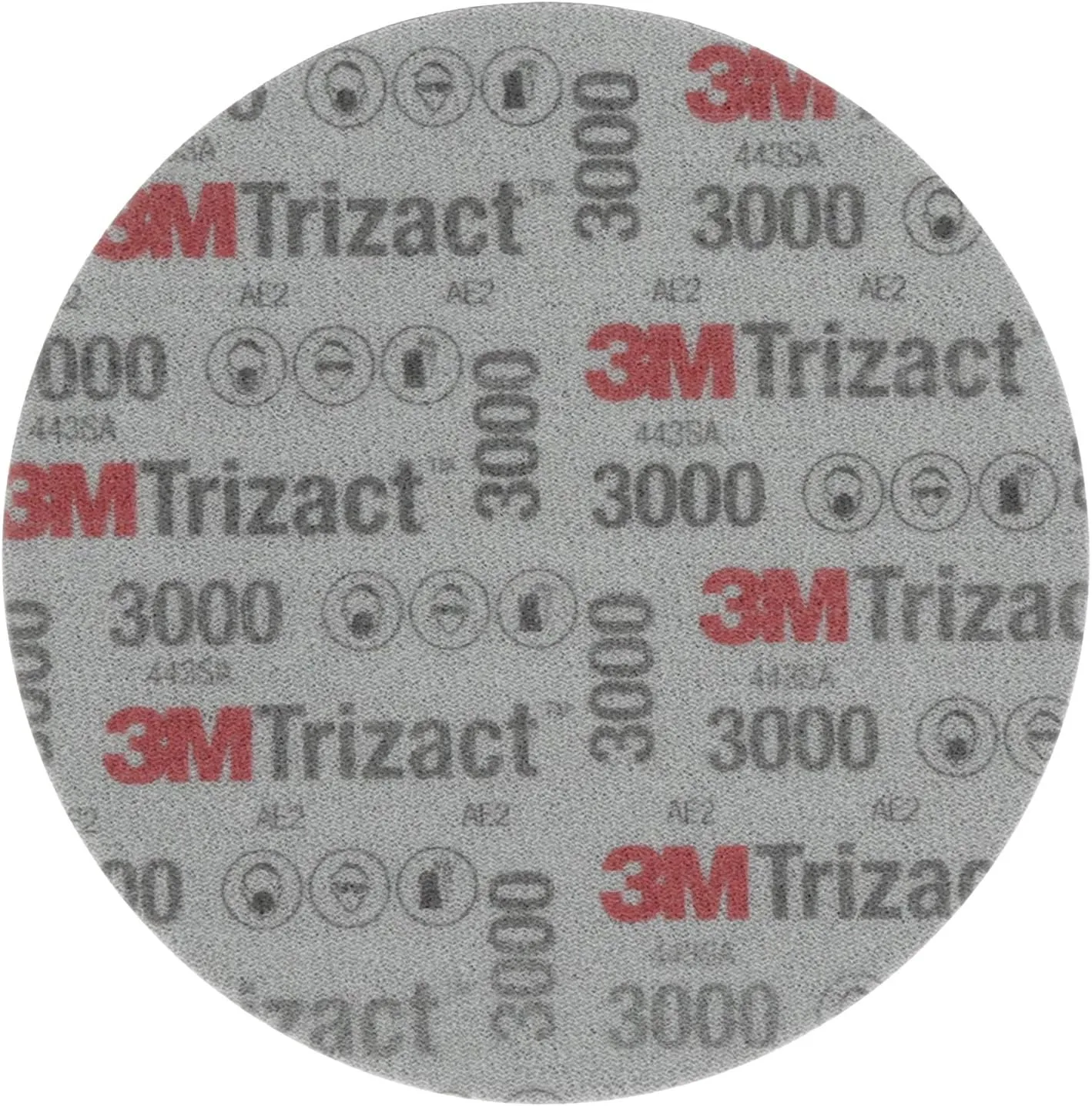 3M Trizact Hookit Foam Disc, 02085, 6 in, P3000, 15 discs per carton,Blue751