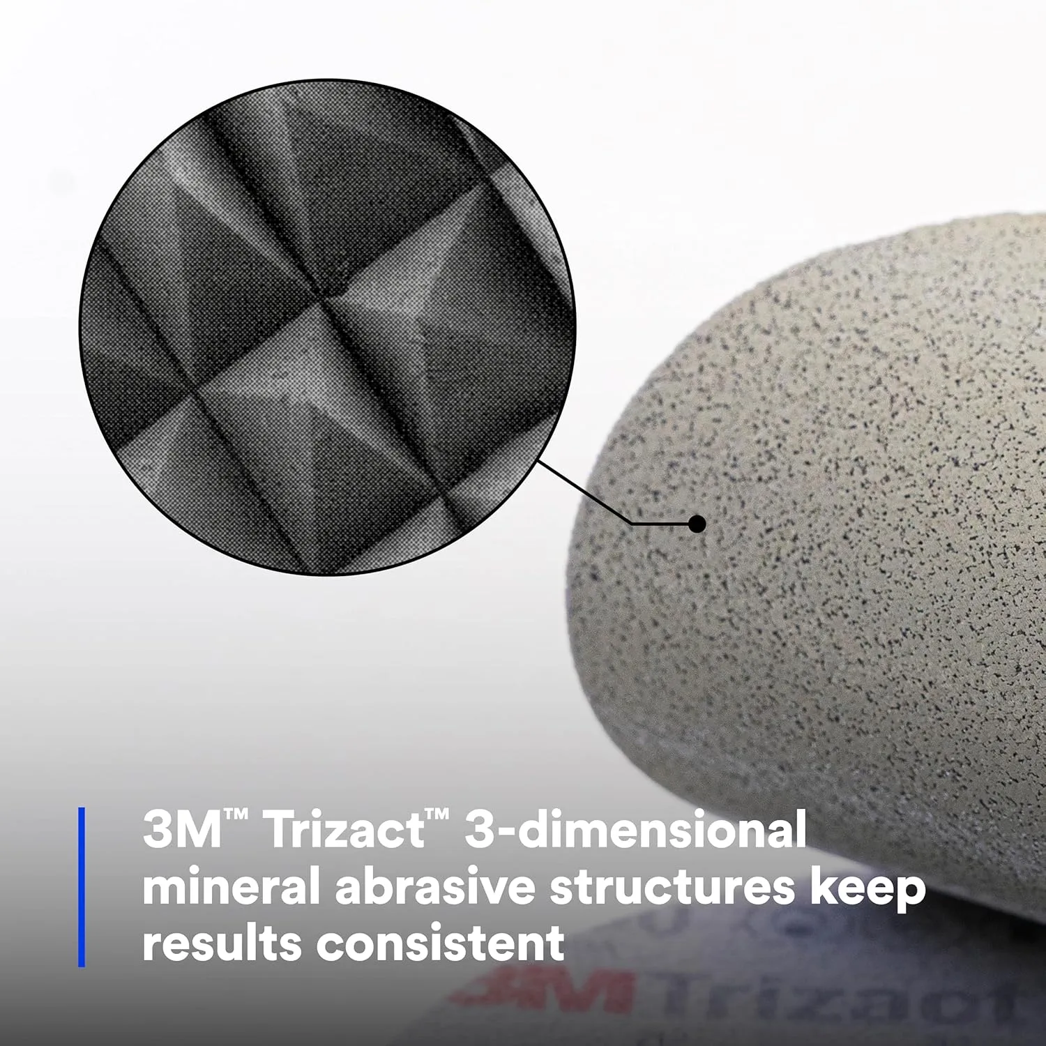 3M Trizact Hookit Foam Disc, 02085, 6 in, P3000, 15 discs per carton,Blue751