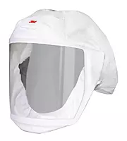 3M Versaflo Headcover with Integrated Head Suspension, S-133L-5, White, Medium/Large, 5 EA/Case