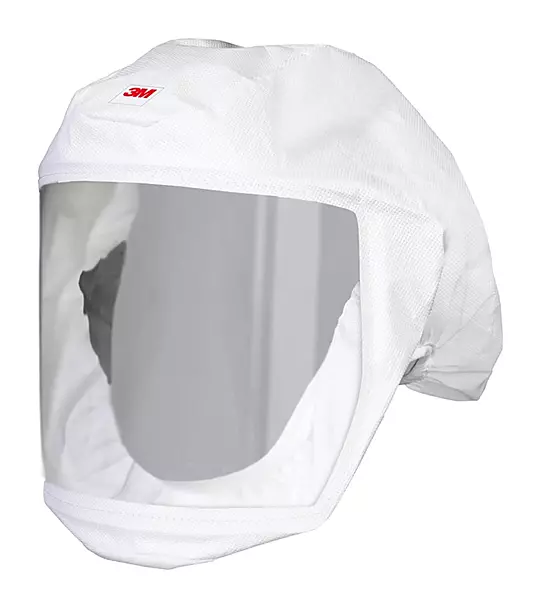 3M Versaflo Headcover with Integrated Head Suspension, S-133L-5, White, Medium/Large, 5 EA/Case