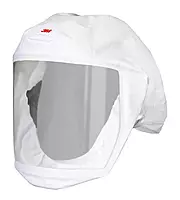 3M Versaflo Headcover with Integrated Head Suspension, S-133L-5, White, Medium/Large, 5 EA/Case
