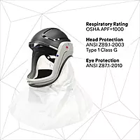 3M PAPR, Versaflo Respiratory Helmet M-405, For Powered Air Purifying Respirators