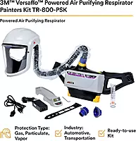 3M™ Versaflo™ Powered Air Purifying Respirator Painters Kit TR-800-PSK/94248(AAD), Rechargeable,battery