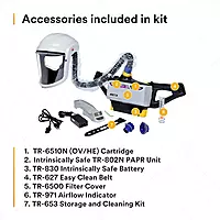 3M™ Versaflo™ Powered Air Purifying Respirator Painters Kit TR-800-PSK/94248(AAD), Rechargeable,battery