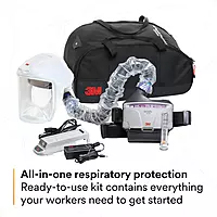 3M PAPR Respirator, Versaflo Powered Air Purifying Respirator Kit, TR-300N+ HKL, Healthcare, M/L Headcover, Lightweight