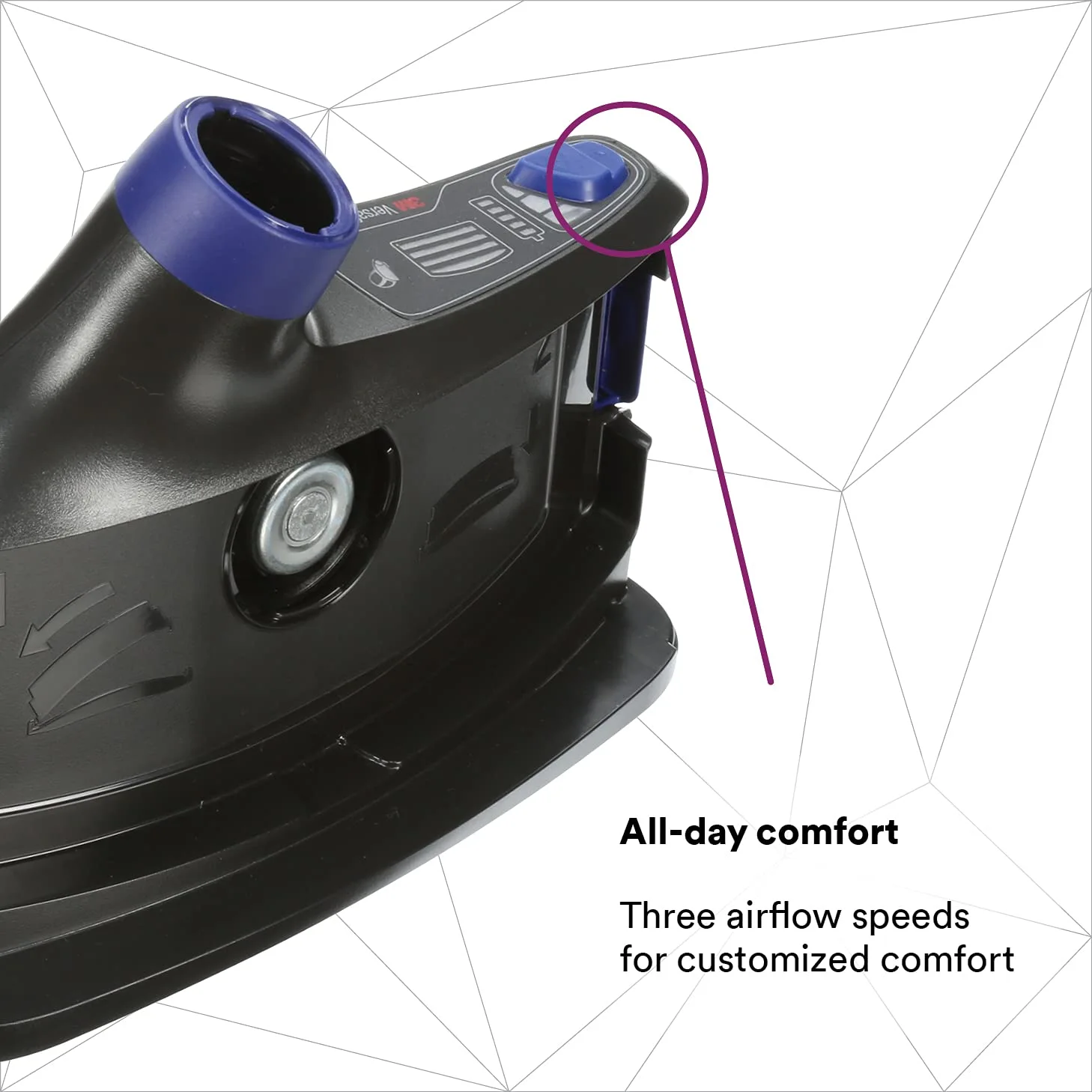 3M PAPR, Versaflo Motor/Blower Unit TR-602N, Replacement for TR-600 Powered Air Purifying Respirator (PAPR), 1/Case