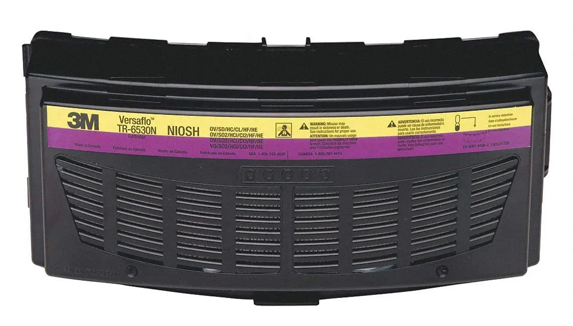 Pack of (5), Organic Vapor & Acid Gas Protection PAPR HEPA Cartridge/Filter Combination
