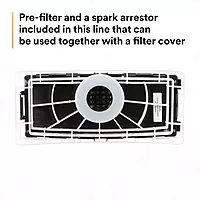 3M Versaflo High Efficiency Filter TR-6710N-5 / 37357(AAD), for TR-600 PAPR Pack of 5