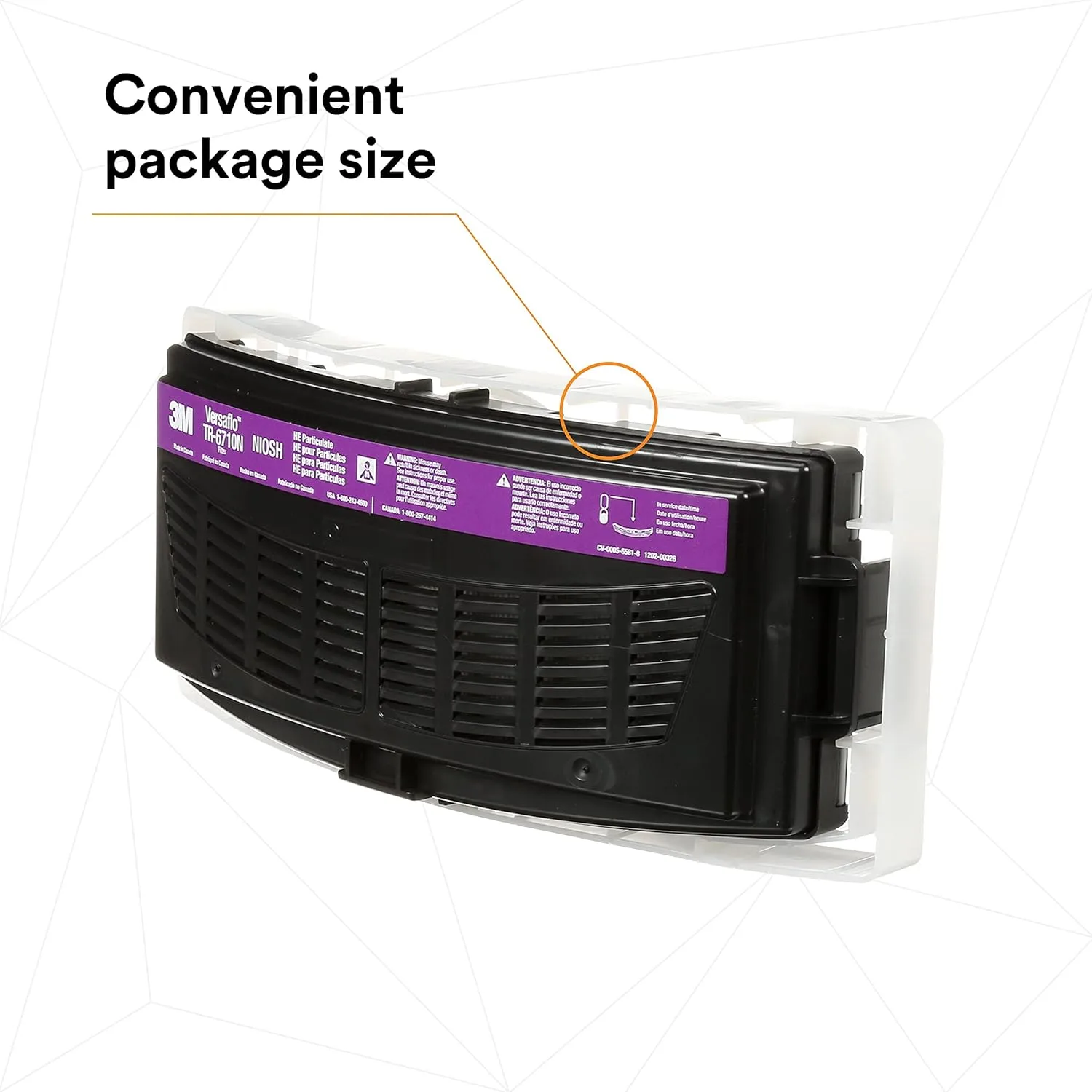 3M Versaflo High Efficiency Filter TR-6710N-5 / 37357(AAD), for TR-600 PAPR Pack of 5