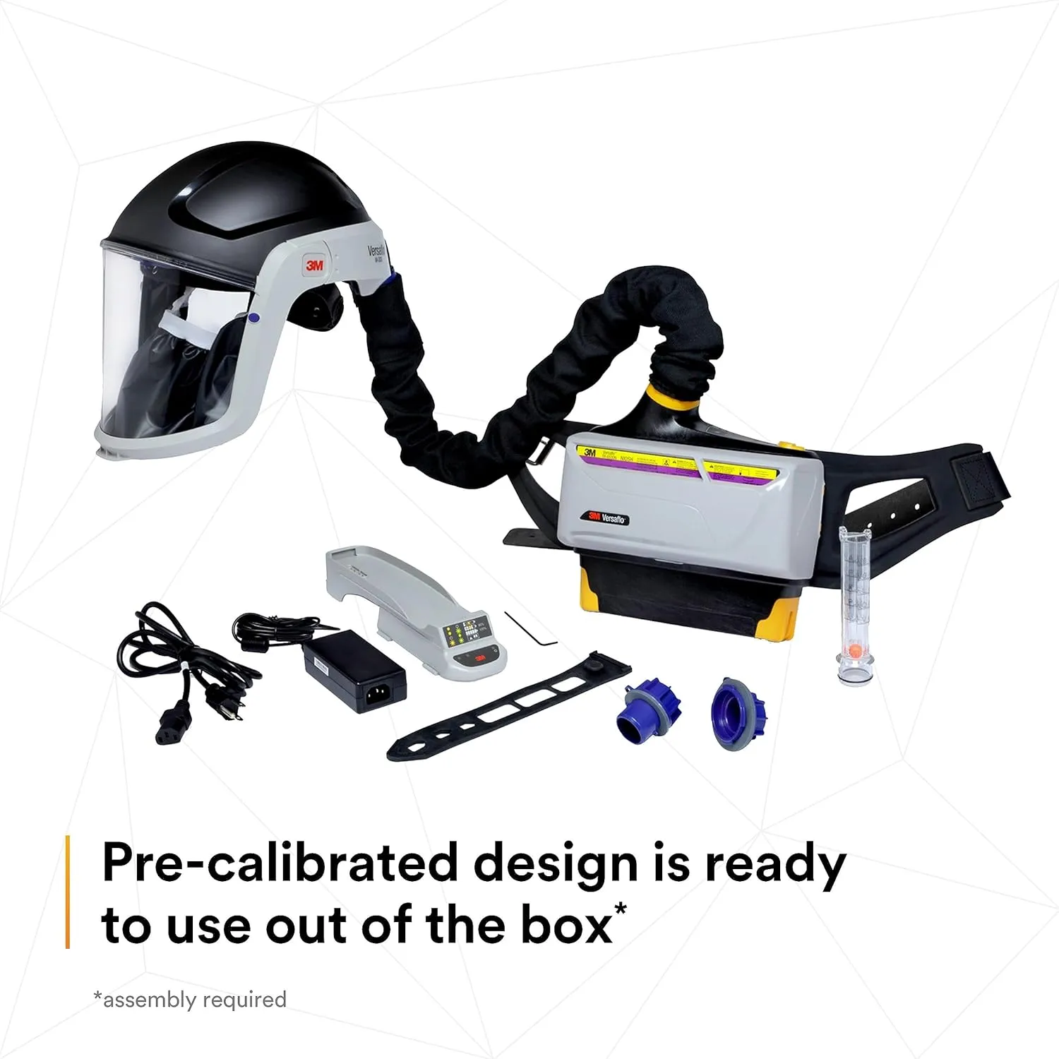 3M PAPR Respirator, Versaflo Powered Air Purifying Respirator Heavy Industry Kit, TR-800-HIK, Intrinsically Safe, NIOSH