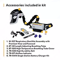 3M PAPR Respirator, Versaflo Powered Air Purifying Respirator Heavy Industry Kit, TR-800-HIK, Intrinsically Safe, NIOSH
