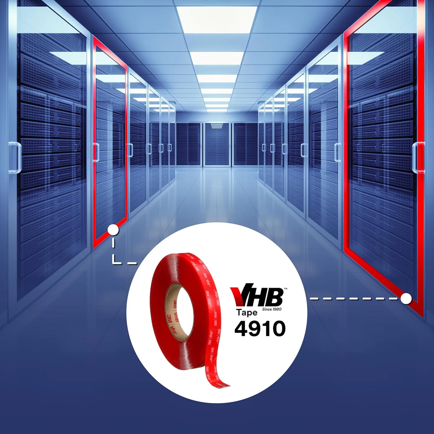 3M VHB Heavy Duty Mounting Tape 4910 Clear, 3/4 in x 15 yd 40.0 mil (Pack of 1)