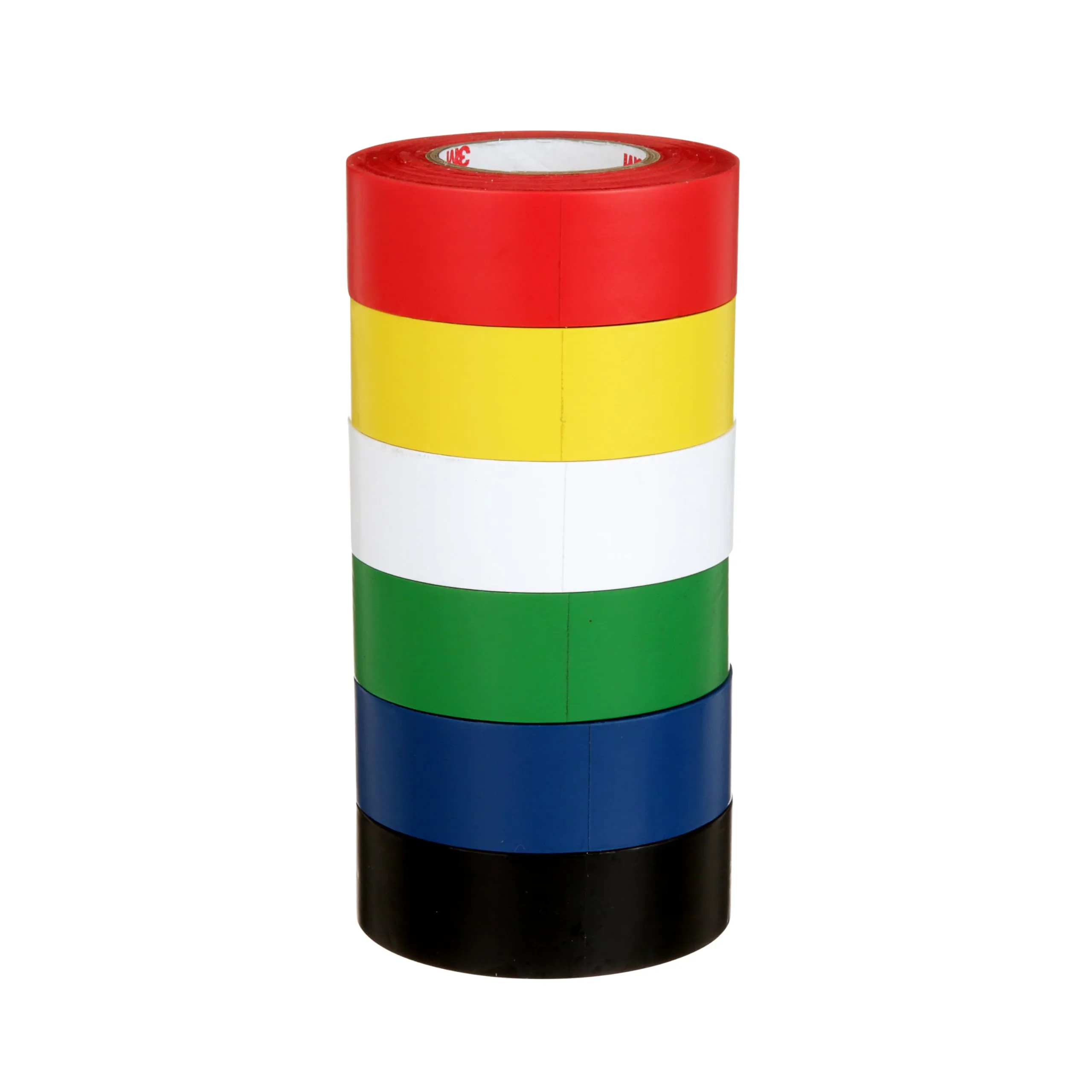 3M General Purpose Vinyl Tape Color-Coding Pack, 6-Roll