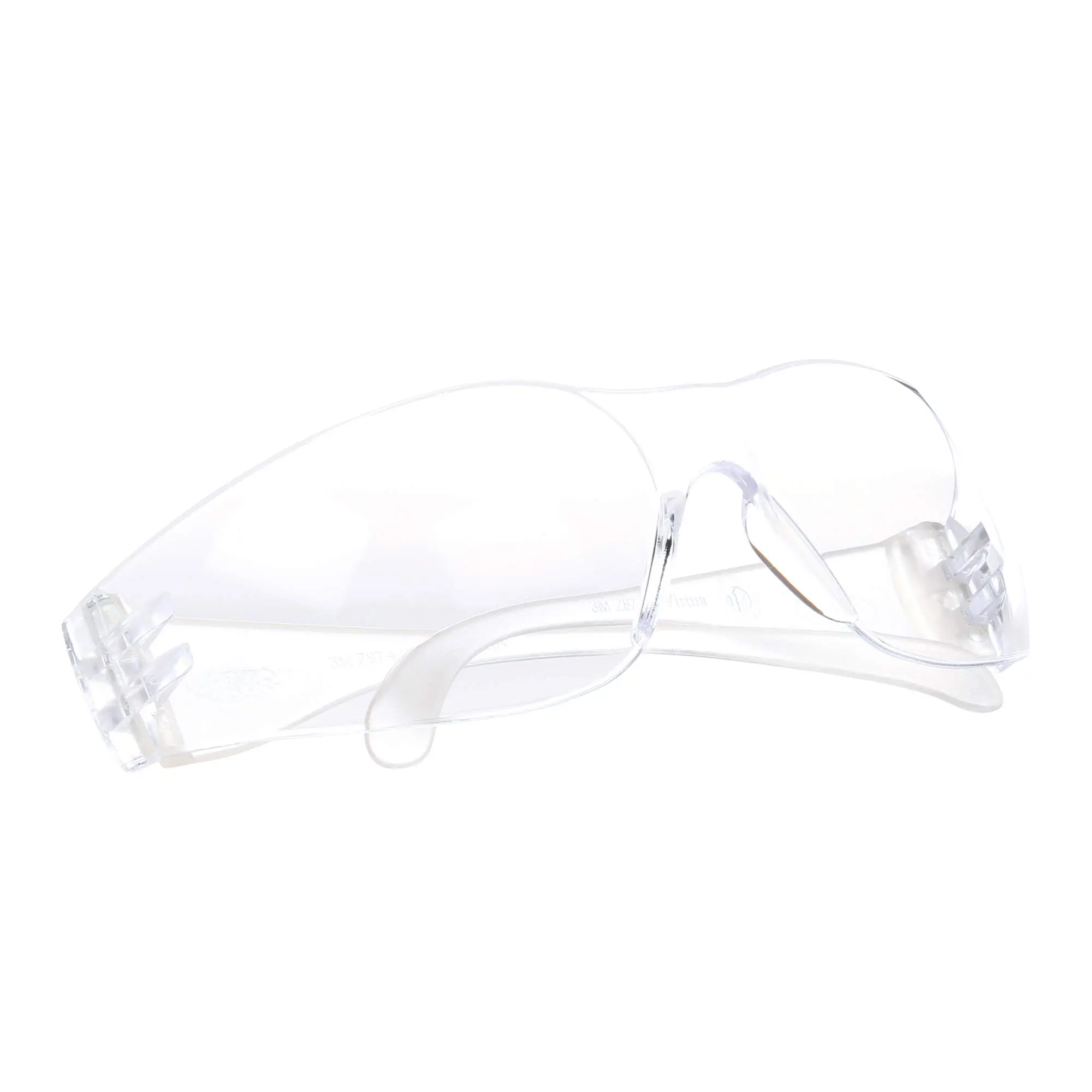 3M Safety Glasses, Virtua, 1 Pair, ANSI Z87, Clear Hard Coat Lens, Clear Frame, Economical Eyewear Protection, Lightweight