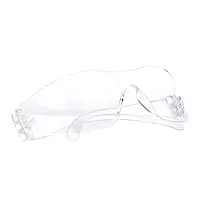 3M Safety Glasses, Virtua, 1 Pair, ANSI Z87, Clear Hard Coat Lens, Clear Frame, Economical Eyewear Protection, Lightweight