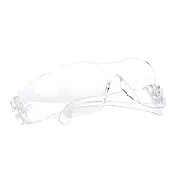 3M Safety Glasses, Virtua, 1 Pair, ANSI Z87, Clear Hard Coat Lens, Clear Frame, Economical Eyewear Protection, Lightweight