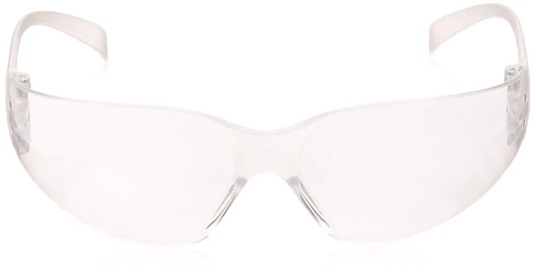 3M VIRTUA PROTECTIVE EYEWEAR 11228-00000-100 CLEAR UNCOATED LENS, CLEAR TEMPLE (Pack of 5)