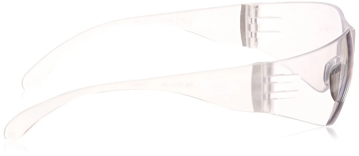 3M VIRTUA PROTECTIVE EYEWEAR 11228-00000-100 CLEAR UNCOATED LENS, CLEAR TEMPLE (Pack of 5)
