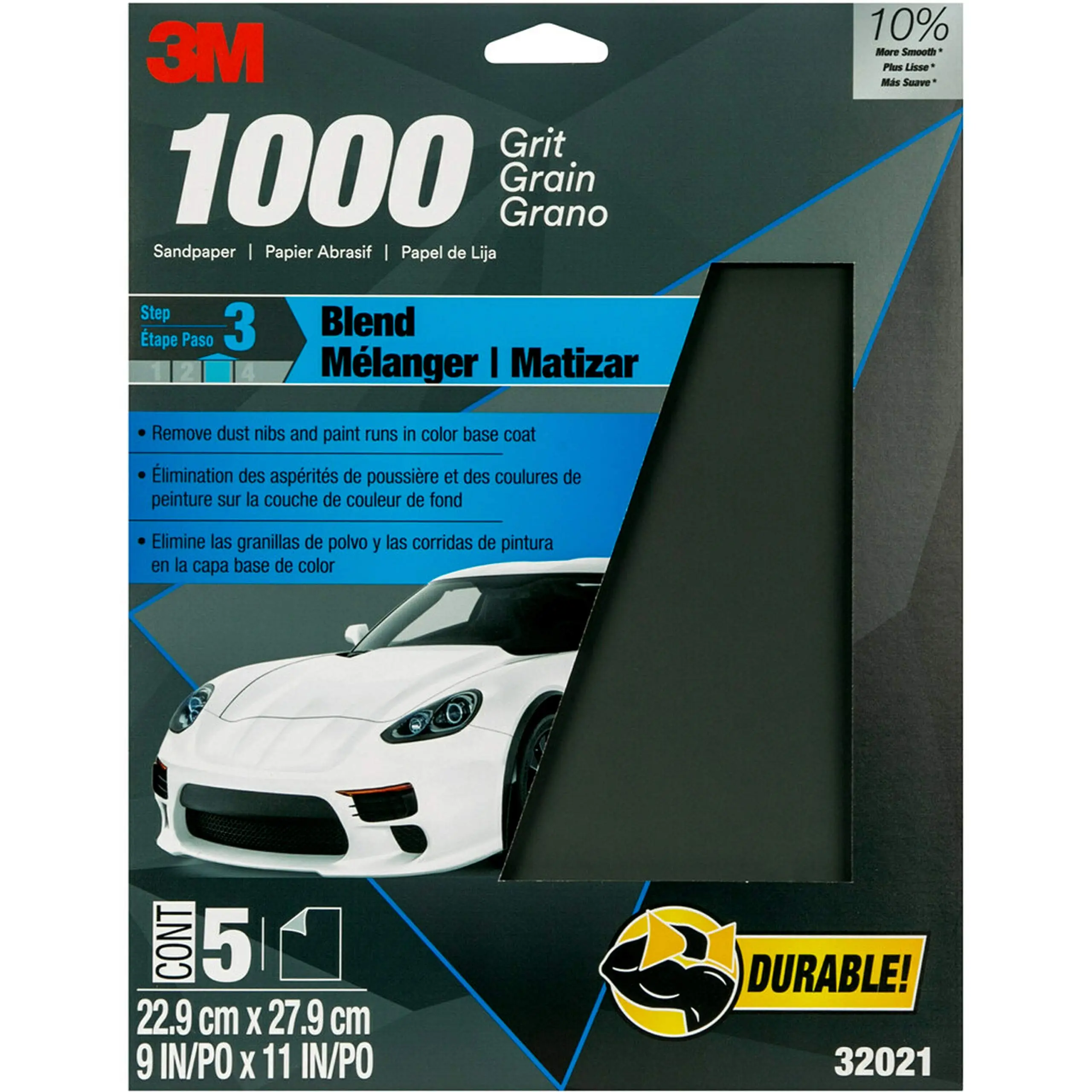 3M Wetordry Sandpaper Sheets, 9 x 11 in, 5 Sheets