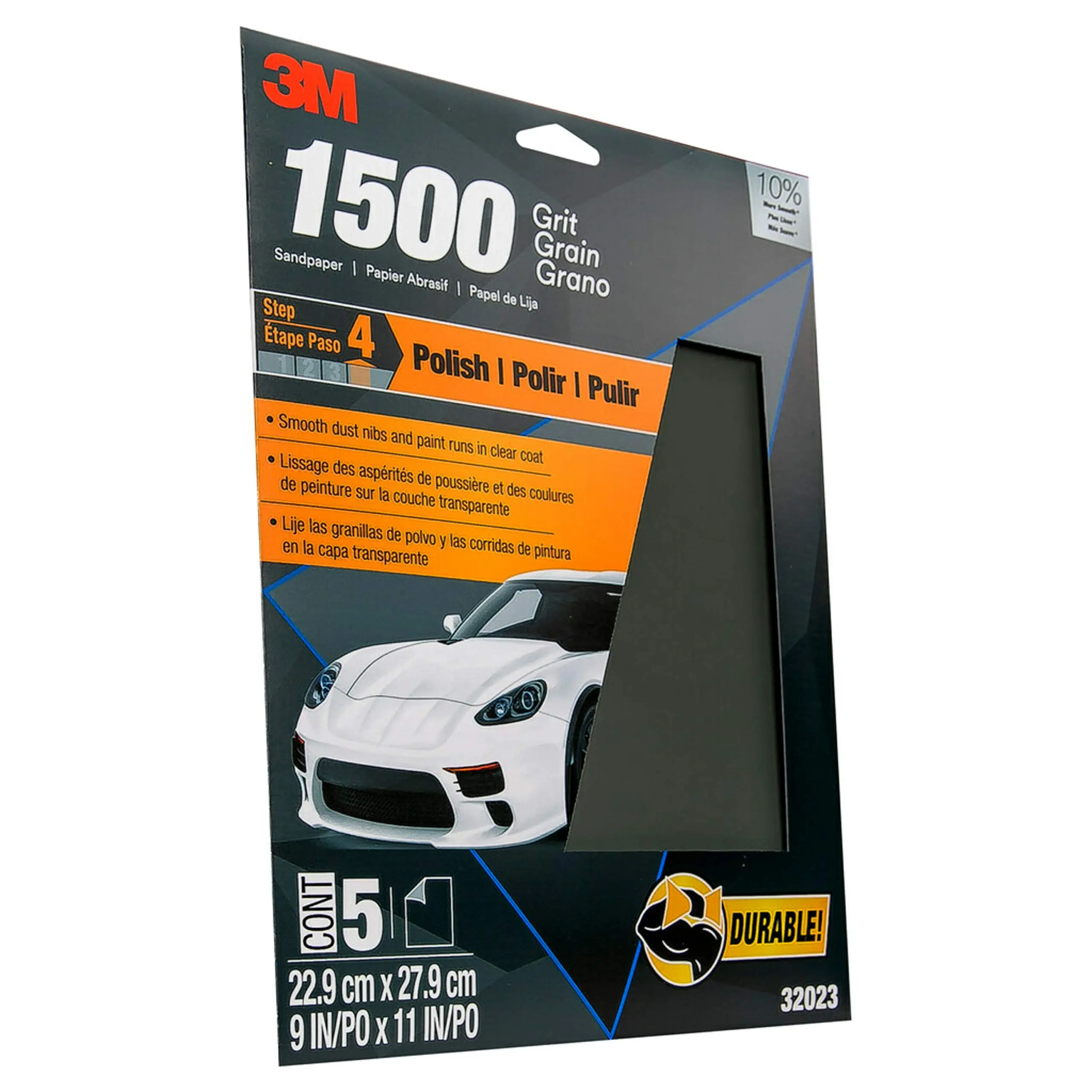 3M Wetordry Sandpaper Sheets, 9 x 11 in, 5 Sheets