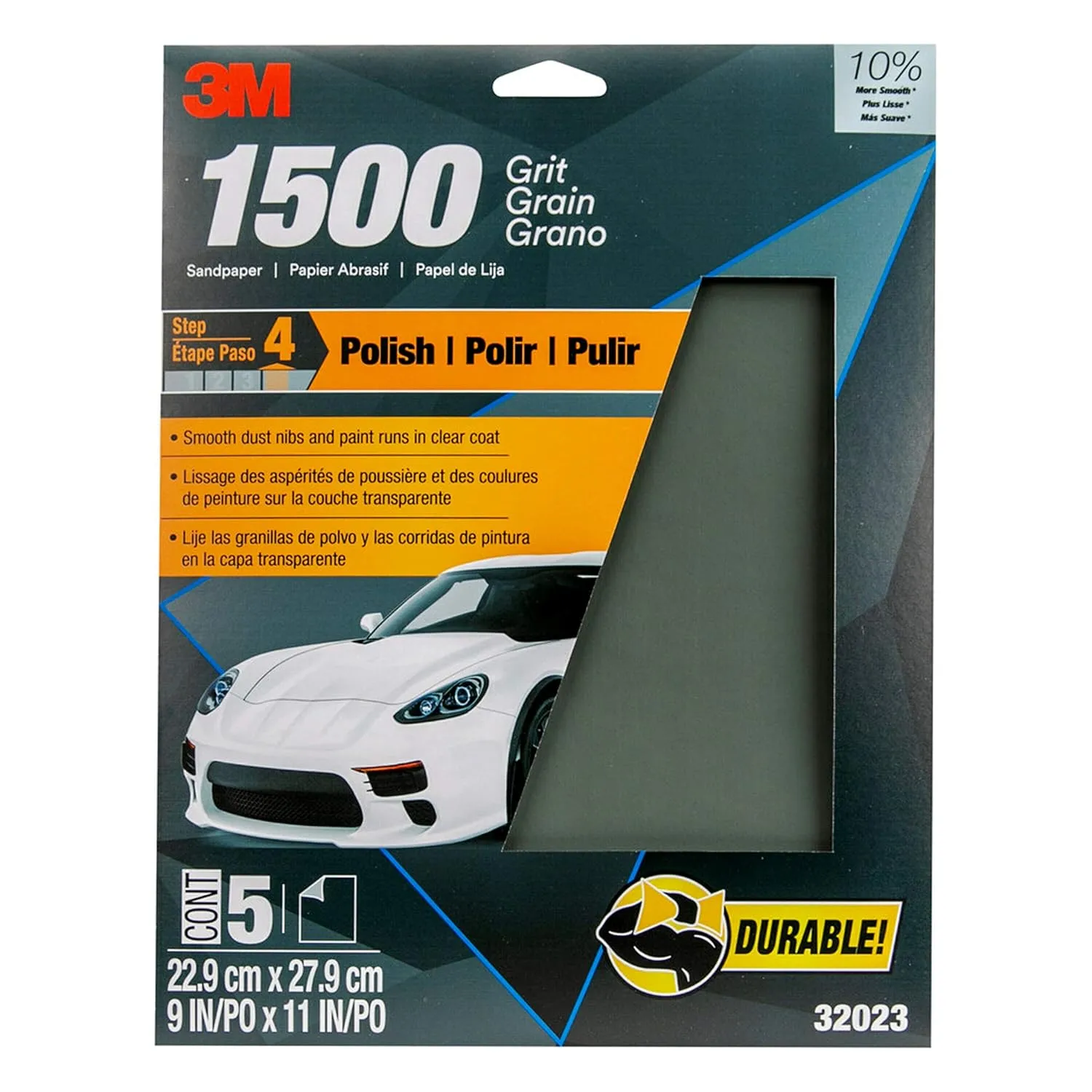 3M Wetordry Sandpaper Sheets, 9 x 11 in, 5 Sheets