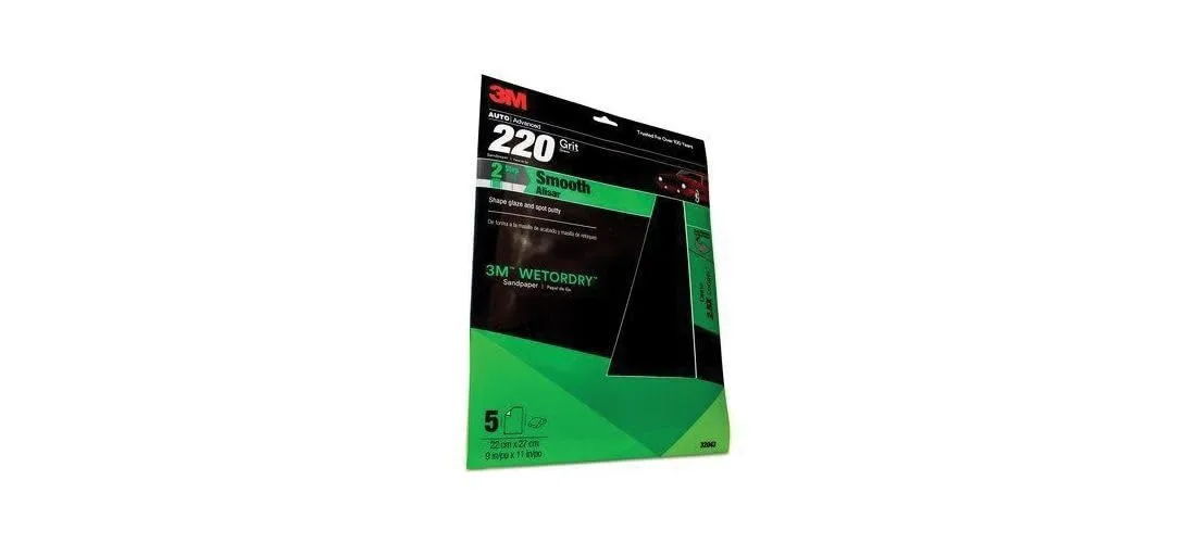 3M Wetordry Sandpaper Sheets, 9 x 11 in, 5 Sheets