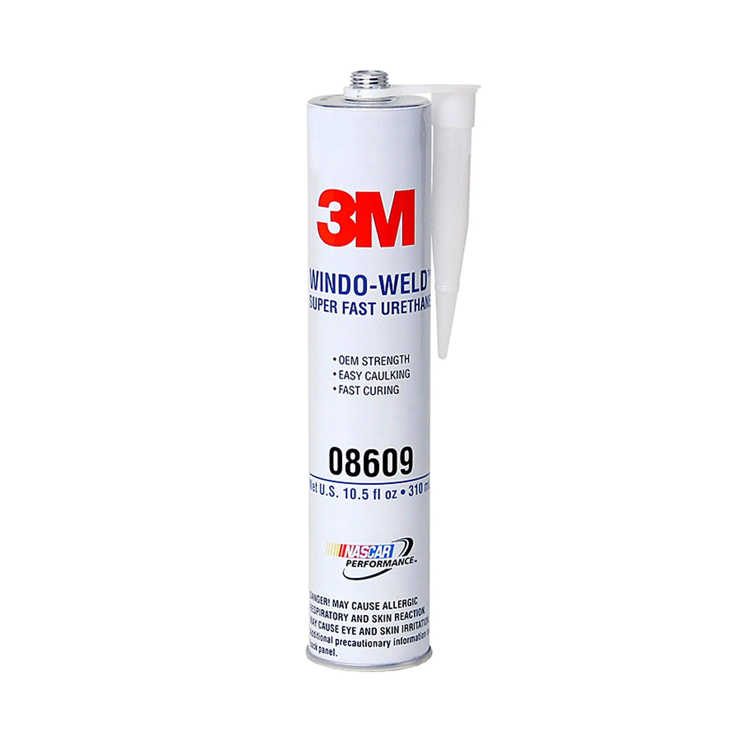 3M 08609 Window-Weld Super-Fast Urethane Windshield Adhesive, 10.5 fl oz, Black
