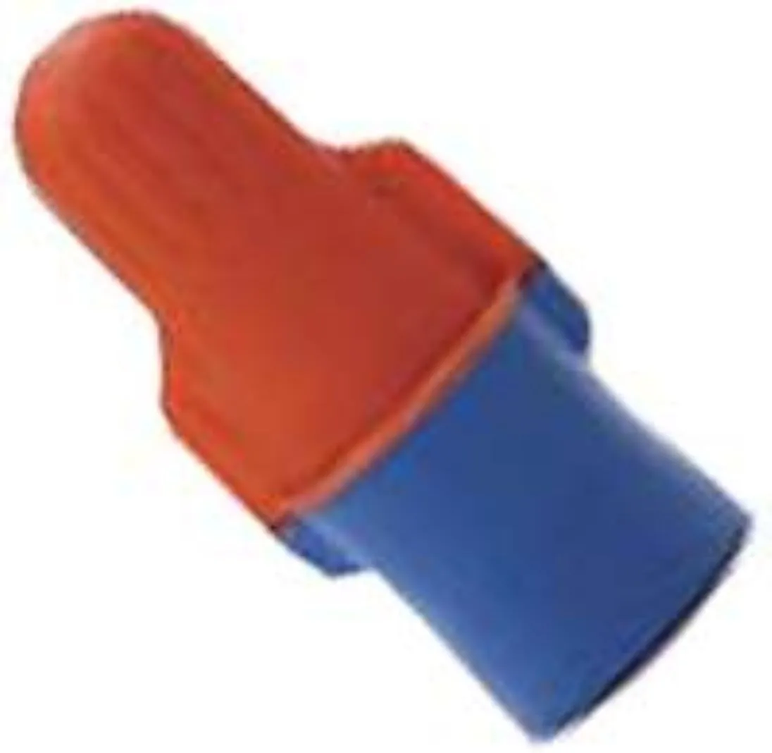 3M Wing Twist-On Wire Connectors, Blue & Orange, Flame-Retardant, 2 AWG, 100/Box