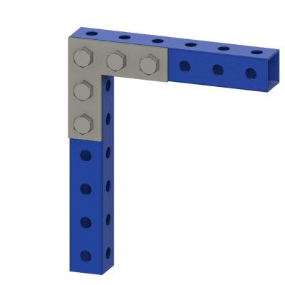 3"x3" L Bracket - Black