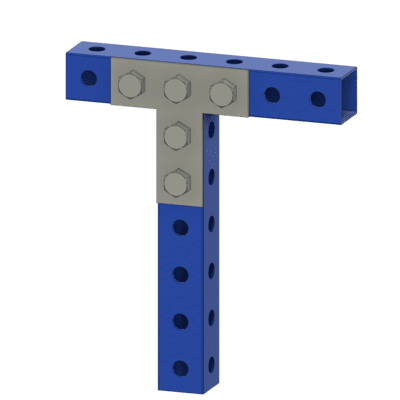 3"x3" T Bracket - Black