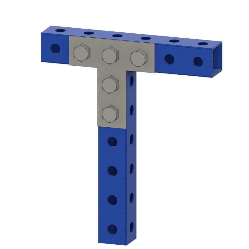 3"x3" T Bracket - Black