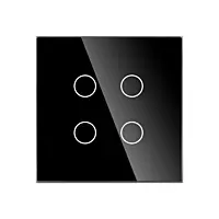 ZigBee 4 Gang Switch - Black