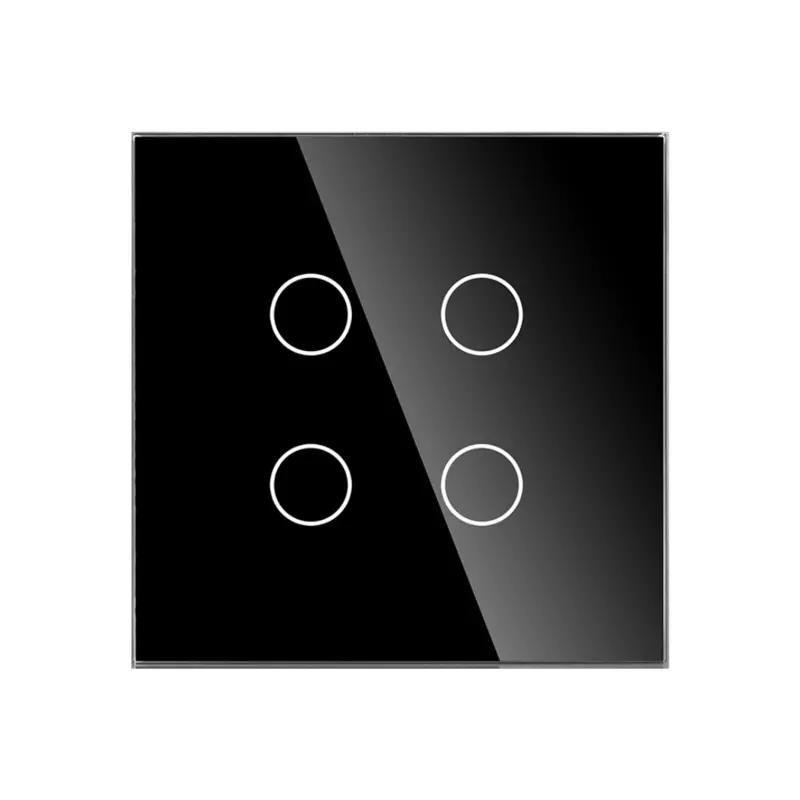 ZigBee 4 Gang Switch - Black
