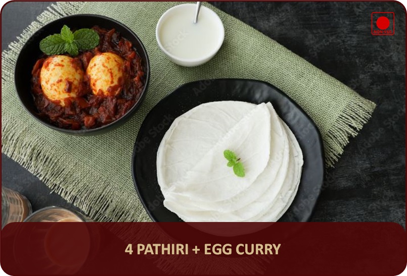 Pathiri + Egg Curry Pathiri + Egg Curry