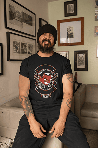 Retro Devil – Bold Tattoo Style Graphic Tee
