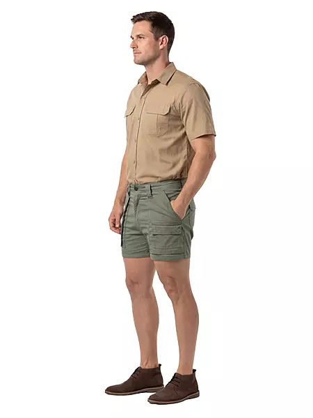 Mens Bush Shirt Short Sleeve