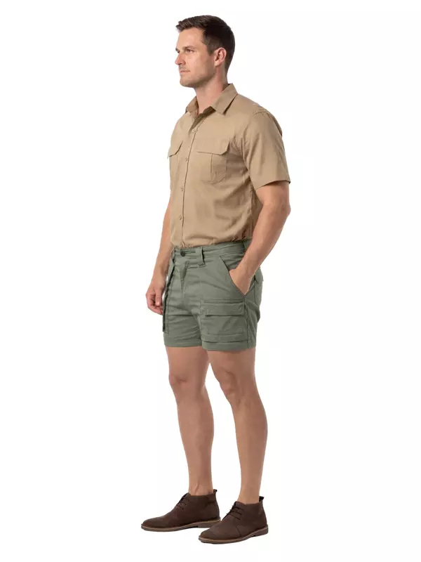 Mens Bush Shirt Short Sleeve